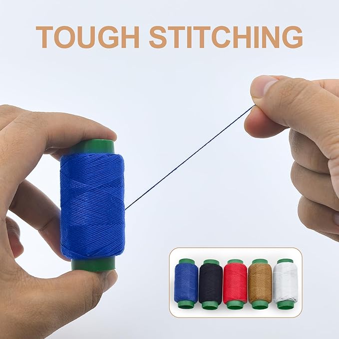 37PCS Sewing Tool Set, Portable Needle and Thread Kit with Storage Box, Embroidery Needles Thread Sewing Working Tool Kit
