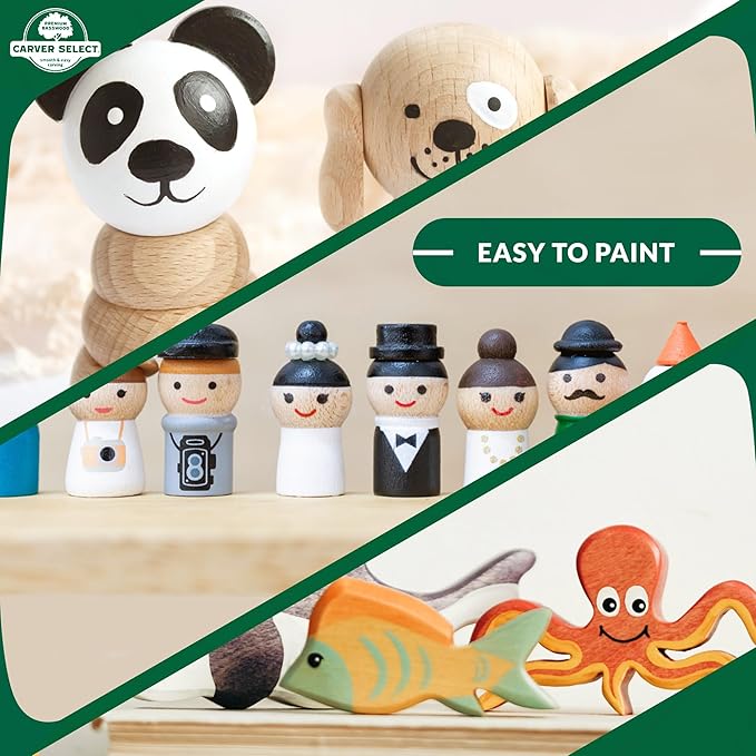 Basswood Carving Blocks Set of 19 – Wood Carving Kit with Premium Bass Blocks – for Crafts & Whittling – Ideal for Beginners & Professionals
