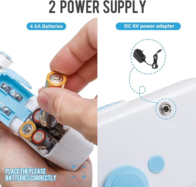 Handheld Sewing Machine CS101,Sewing Machines for Beginners,Portable Electric Mini and Samll Hand Held Sewing Machines Kit for Adults and Kids