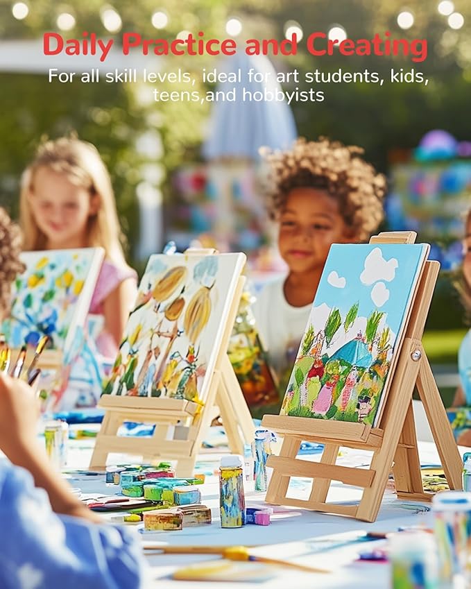 Canvas Boards for Painting 48 Pack, 8x10 Inch Painting Canvas Panels, 100% Cotton White Blank Art Supplies for Acrylics Oil Watercolor Tempera Paints