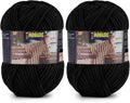 2 Skeins Fluffy Chenille Yarn for Crocheting - Baby Blanket Yarn for Knitting - Velvet Yarn for Amigurumi Crochet, Ultra Soft Yarns Total Weight 400g/14oz, Total Length 480m/524yard