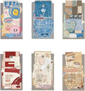 180 Pieces Vintage Sewing and Embroidery Themed Stickers, Aesthetic Decorative Hard Card Scrapbook Stickers for Journals, Crafting, Art Projects, Phone Case, Laptop, Journal Album Decoration