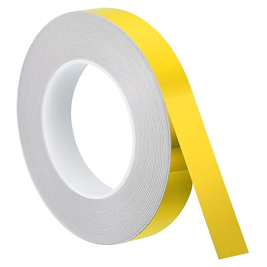 uxcell Metallic Tape, 0.78 in x 164 ft Self Adhesive Metalized Polyester Film Tape Waterproof Shiny Washi Tape for Walls Graphic Arts Gifts Wrapping Crafts Decoration, Gloss Gold