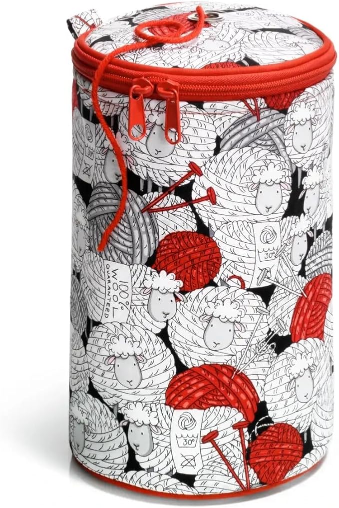Prym Wool Dispenser & Yarn Storage, Red Merino Sheep