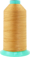 Mandala Crafts Size 207 630D T210 Bonded Nylon Thread - Blonde 800 YDs Tex 210 Heavy Duty Sewing Threads for Leather, Jeans, Weaving, Outdoor Marine Upholstery