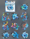 MAFELOE Scrapbook Stickers of 10 Pieces, PET Aesthetic Deco Stickers Journaling Supplies for Junk Bullet Bottles Laptop- Maple Leaf&Music Series-A
