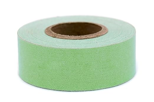 ChromaLabel 1 inch Clean Remove Color Code Labeling Tape, 500 inch Roll (Lime)
