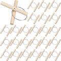 Yalikop 30 Pcs Wire Clay Cutter with Wood Handle Easy to Use Steel Wire Cutting Tools Cheese Dough Cutting Pottery Tools for Mud Line Pottery Clay Ceramic Art Sculpture Carving Tool Supplies