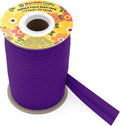 Mandala Crafts 1/2 Inch Single Fold Bias Tape for Sewing, Quilting, Piping, Hemming, Blanket & Quilt Binding – 55 Yards Purple Fabric Seam Binding Tape