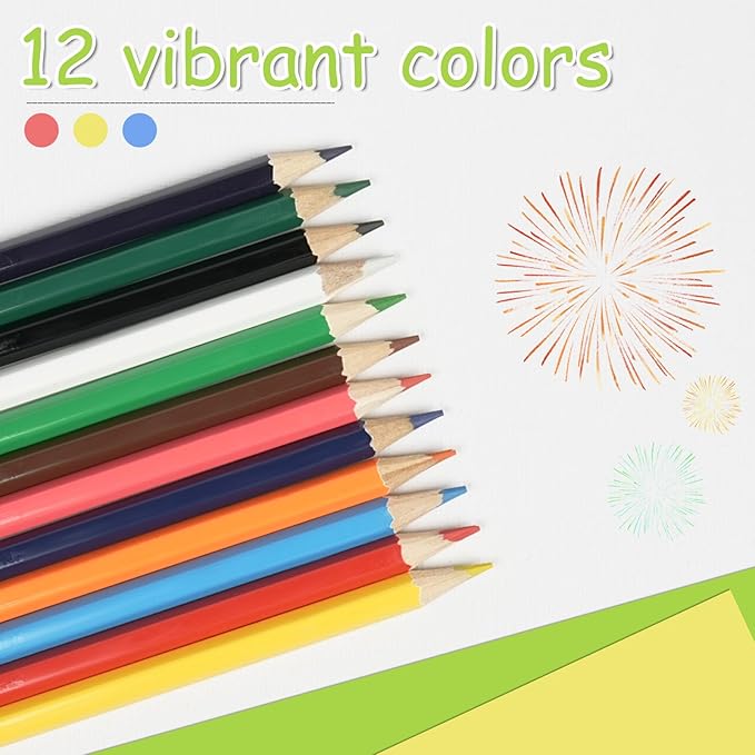 S & E TEACHER'S EDITION Colored Pencils Bulk 12 Assorted Colors Coloring Pencils Set Drawing for Sketch, Christmas Gifts, Woodcase Lead Pencils Arts 240 Count