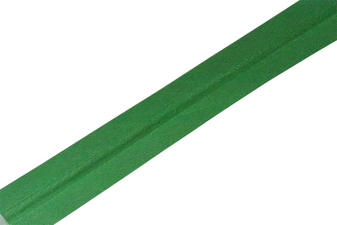 Mandala Crafts 55 Yards 1/2 Inch Green Double Fold Bias Tape for Sewing - Bias Binding Tape for Quilting Binding, Hemming, Seam, and Fabric Piping