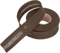 MECCANIXITY 1 Inch Single Fold Bias Tape Polyester Continuous Bulk Bias Tape for Sewing,Seaming Quilting Hemming Binding Crafts (Brown 10 Yards)