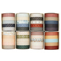 Knaid 40 Rolls of Slim Washi Tape Gift Box Set, Decorative Paper Tapes 10 mm Wide for Scrapbooking, DIY Arts and Crafts, Bullet Journal, Planner, Junk Journal, Notebooks (Minimalist)
