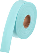MECCANIXITY 1 Inch Double Fold Bias Tape Polyester Continuous Bulk Bias Tape for Sewing,Seaming Quilting Hemming Binding Crafts (Lake Blue 10 Yards)
