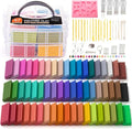 Shuttle Art Polymer Clay Kit, 57 Colors Oven Bake Clay for Kids with 19 Carving Tools and 10 Accessories, Non-Sticky, Non-Toxic, Ideal Gift for Kids