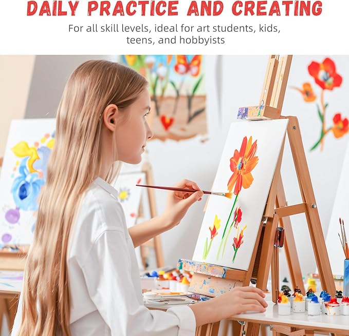 Simetufy 42 Pack Canvas Boards for Painting 8 x 10 inch Canvas Panels Blank - Gesso Primed Acid-Free 100% Cotton for Acrylics Oil Watercolor Tempera Paints