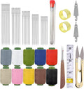 Obear 43-Piece Sewing Kit for Adults and Beginners,Big Eye Stainless Steel Sewing Needles Kit for Hand Sewing with Needle Threader and Seam Ripper