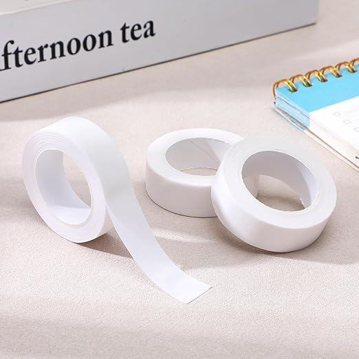 3 Rolls White Painters Tape, Masking Tape, White Washi Tapes Decorative Masking Tapes No Residue Easy Removal for Painting Wall Arts Scrapbooks DIY Crafts