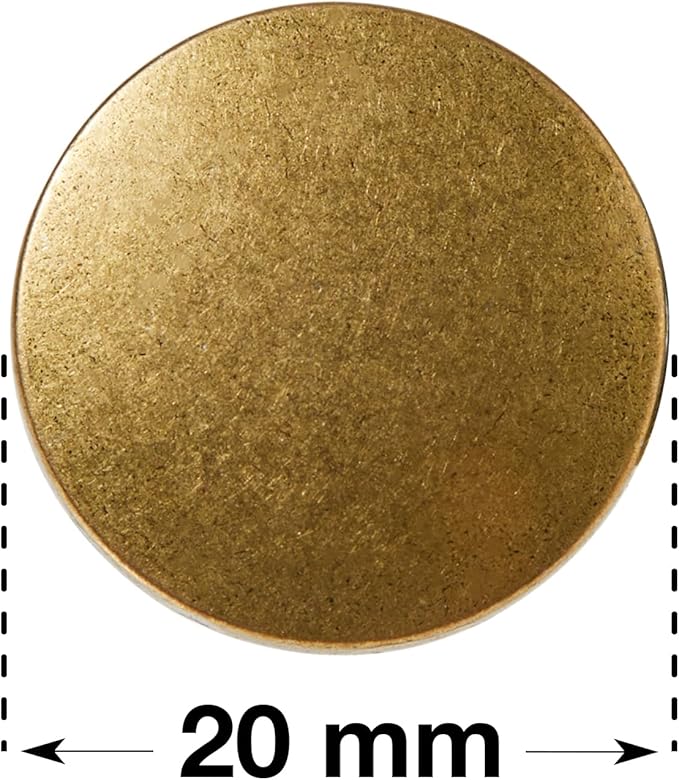 Alloy Jeans Button for Replacement,Super Hard,Quick Install,No Sewing,Skin&Clothes Protected,with Screw and Tool(Bronze) 20mm 10pcs
