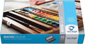 Van Gogh Watercolor Paint Set, Wood Box, 24-Half Pan + 3 Accessories