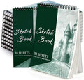 20 Pieces 5.5'' x 8.5'' Top Spiral Bound Sketch Books, 30 Sheets Each (68lb/100gsm) Bulk Artist Sketch Pads, Sketch Book for Kids, Art Sketchbooks for Painting