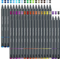 Vitoler 36 VIBRANT Colored Pens, Fine Tip Journal Planner Pens,Drawing Marker Pens for Writing Journaling Planner Coloring Book Sketching Taking Note Calendar Art Projects Office Supplies