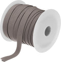 MECCANIXITY 1/2 Inch Double Fold Bias Tape Polyester Continuous Bulk Bias Tape for Sewing,Seaming Quilting Hemming Binding Crafts (Light Brown 25 Yards)