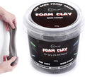 CALPALMY Moldable Foam Clay (Gray) - 300g High Density Air Dry Clay Perfect for Intricate Designs, Sculpting, Cosplay, Crafting, Prop Making - Cutting with Knife or Rotary Tool, Sanding or Shaping