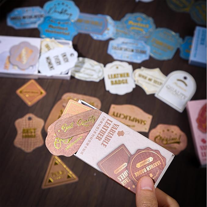 Alideco 120pcs Scrapbook Stickers Vintage Text Label Scrapbooking Junk Journal Crafts Embelishment Decoration Stickers (fangpibiaoqian)