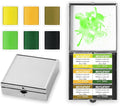 Mini Portable 6-Color Solid Watercolor Paint Set for Adults & Artists, High Tinting Strength Travel Art Kit for Beginners and Professionals, Half Pans (Each Capacity Approx 1.5ml).Yellow Green