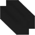 Breling 20 Pcs 10 x 10 Inch Cotton Fabric Bundle Squares Precut Fabric Squares for Sewing Making Quilts for Craft Lovers (One Size,Black)