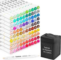 Taotree Alcohol Markers 101 Colors Dual Tips Art Markers Sketch Pens Set, Art Supplies Kit, Drawing Pens Set for Adult Coloring Books Christmas Gifts for for Artist Drawing, Painting, Sketching