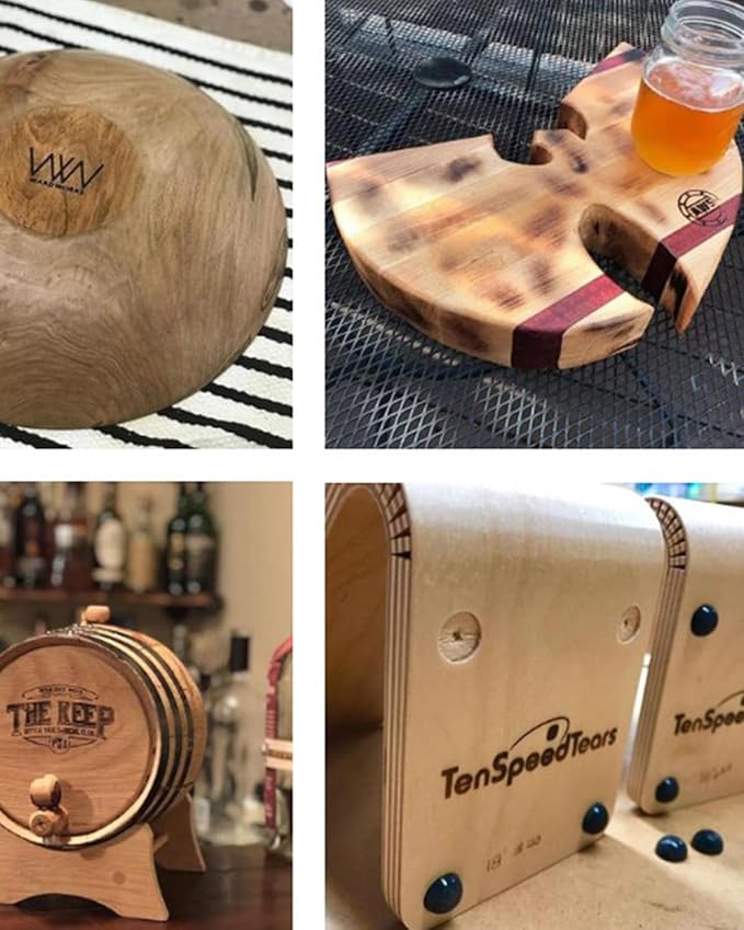 Custom Branding Iron for Wood, Durable Wood Burning Stamp Leather Branding Stamp, Custom Branding Iron for Weddings Parties Handicrafts and Personalized Gifts (1.5"x1.5")