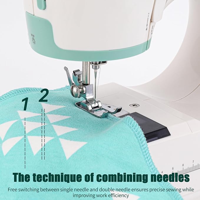 WINB Sewing & Quilting Machine with 12 Built-in Stitches – Lightweight Portable Free Arm Design for Mending Clothes, DIY Quilting, and Small Projects | Beginner-Friendly Home Sewing Kit