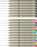 Mr. Pen- Drawing Pens for Artists, 18 Pack, Black Ink Multiliner, Colorful 0.3mm Artist Pens