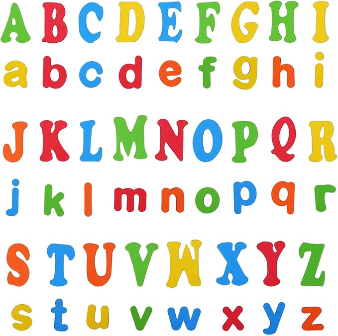 Aneco 1040 Pieces Foam Letter Alphabet Stickers Self-Adhesive Capital Case Letters Stickers for Arts Craft Supplies, Assorted Colors