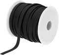 MECCANIXITY 1/4 Inch Double Fold Bias Tape Polyester Continuous Bulk Bias Tape for Sewing,Seaming Quilting Hemming Binding Crafts (Black 25 Yards)