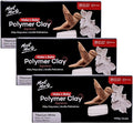 Mont Marte Make n Bake Polymer Clay 400g - Titanium White-3PACK