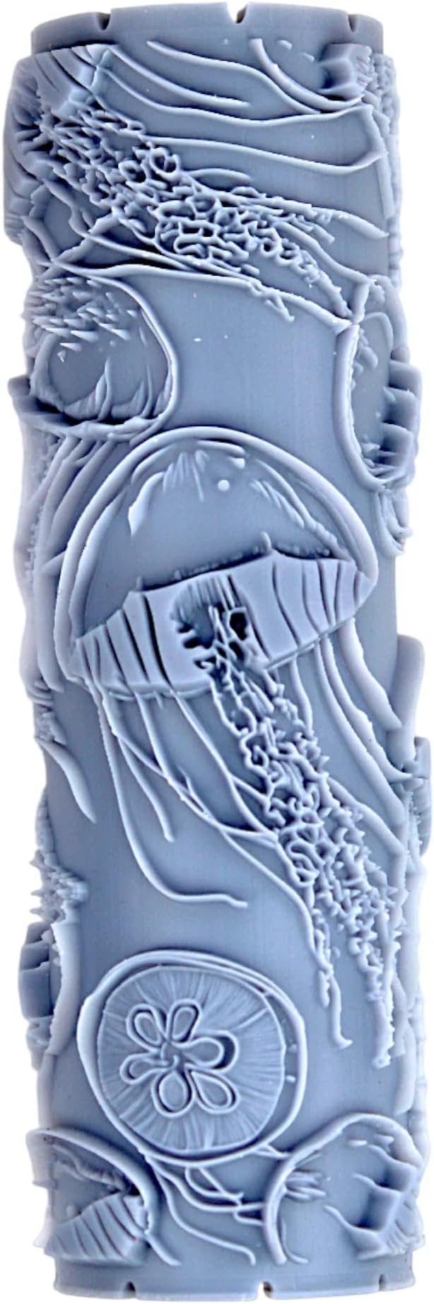 Jellyfish Ballet Clay Texture Roller (4") - Seamless Ocean Set #01 - Embossing Pattern Roller for Polymer & Ceramic Clay, Pottery & Crafts