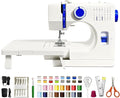 All-in-One Sewing Machine for Beginners, Easy to Use Dual Speed Control with 16 Built-in Stitches, Auto Bobbin Winder, Foot Pedal, Perfect for Sewing, Mending, Crafting for Home & Travel