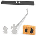 2Pcs Mini 3/4" & 1" Branding Irons, Snowman Custom Wood Branding Iron Personalized for Wood Working, Leather Hats, Felt, Cowhide, BBQ & Bread Logo, Steak Branding Iron for Food (131#)