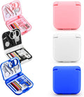 3Pcs Mini Sewing Kit Travel Size, Mini Travel Sewing Kit Portable Emergency for Adults, Basic Emergency Perfect for Weddings & Repair Clothes, Includes Simple Needles Thread Scissors, Easy to Carry