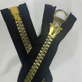 20 30 Inch Large Plastic Gold Separation Jacket Zipper Sewing Coat Jacket Zipper Black