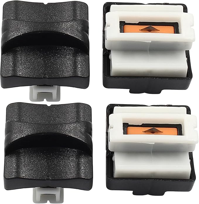 4 Pack Paper Trimmer Replacement Blades Paper Cutter Blade Refills Automatic Security Safeguard Design APER Trimmer Blades Refill(Black）