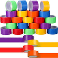 Fainne 24 Rolls Colored Duct Tape Bulk, Duct Tape Heavy Duty Waterproof, Multi Purposes, No Residue, Tear by Hand for Indoor Outdoor Use (Vibrant Color,10 Yards X 2 Inches)
