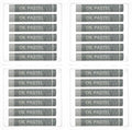 PATIKIL Gray Oil Pastels, 24Pcs Soft Oil Crayons Creamy Pastels Stick Art Supplies for Art Painting Drawing Blending Graffiti for Drawing Beginners Artists