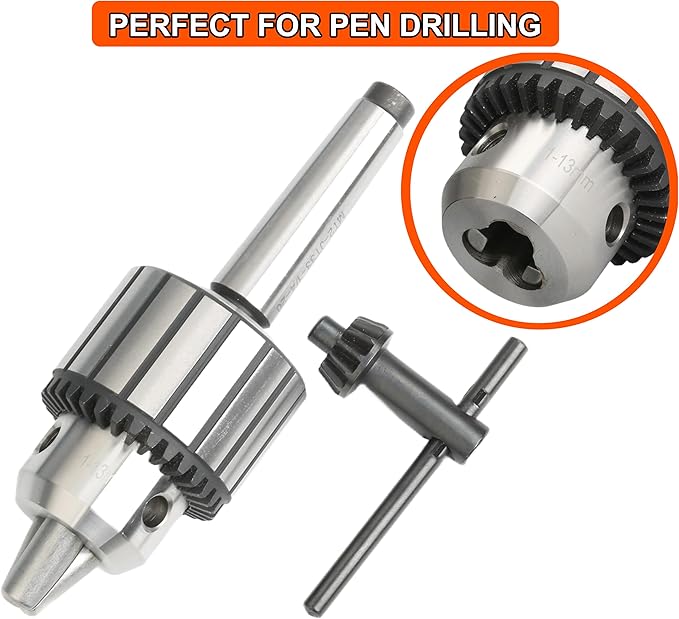 1/2" Key Type Heavy Duty Drill Chuck with #2MT Arbor