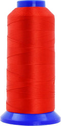 Mandala Crafts Red Heavy Duty Thread - 1500 Yds Tex 70 Bonded Polyester Threads for Sewing Drapery, Jeans, Leather, Hair, Outdoor Marine Upholstery