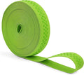 Mandala Crafts 1 Inch Elastic Silicone Gripper Tape for Clothing - 10 Yds Dotted Non Slip Elastic Band for Sewing - Lime Green Silicone Flat Fabric Stretchy Ribbon Straps