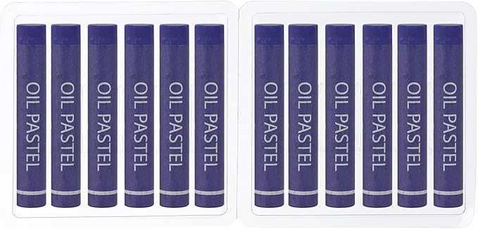 PATIKIL Violet Oil Pastels, 12Pcs Soft Oil Crayons Creamy Pastels Stick Art Supplies for Art Painting Drawing Blending Graffiti for Artists Beginners
